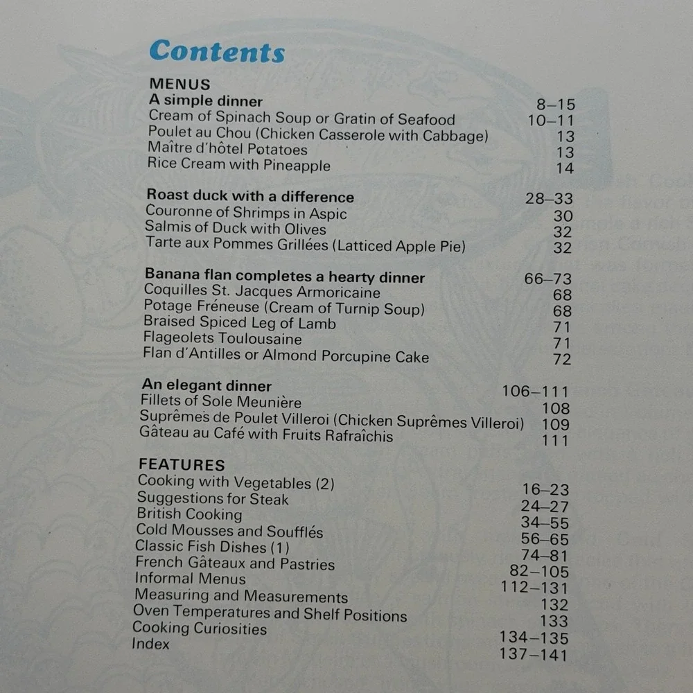 Vintage 1972 Grand Diplôme Cooking Course Vols 13-16 HC Cookbook Gourmet Recipes